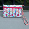 Pickleball Wristlet Wallet Clutch Purse