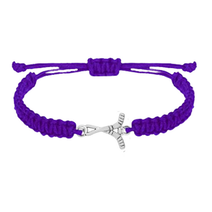 purple  Ice Hockey Bracelet