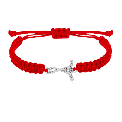 red Ice Hockey Bracelet