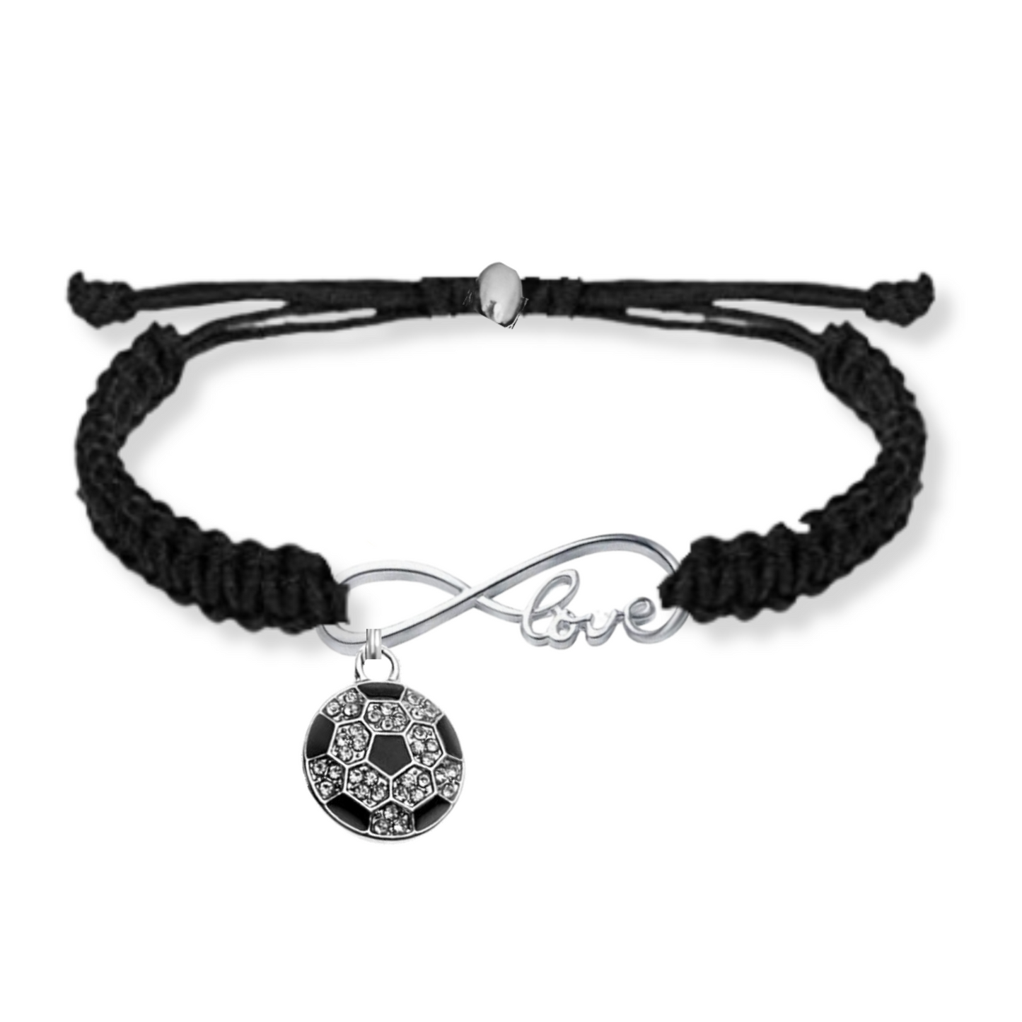 Socccer Love Infinity Rope Bracelet - Pick Color & Charm