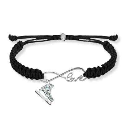 Skating Love Infinity Rope Bracelet - Pick Color & Charm