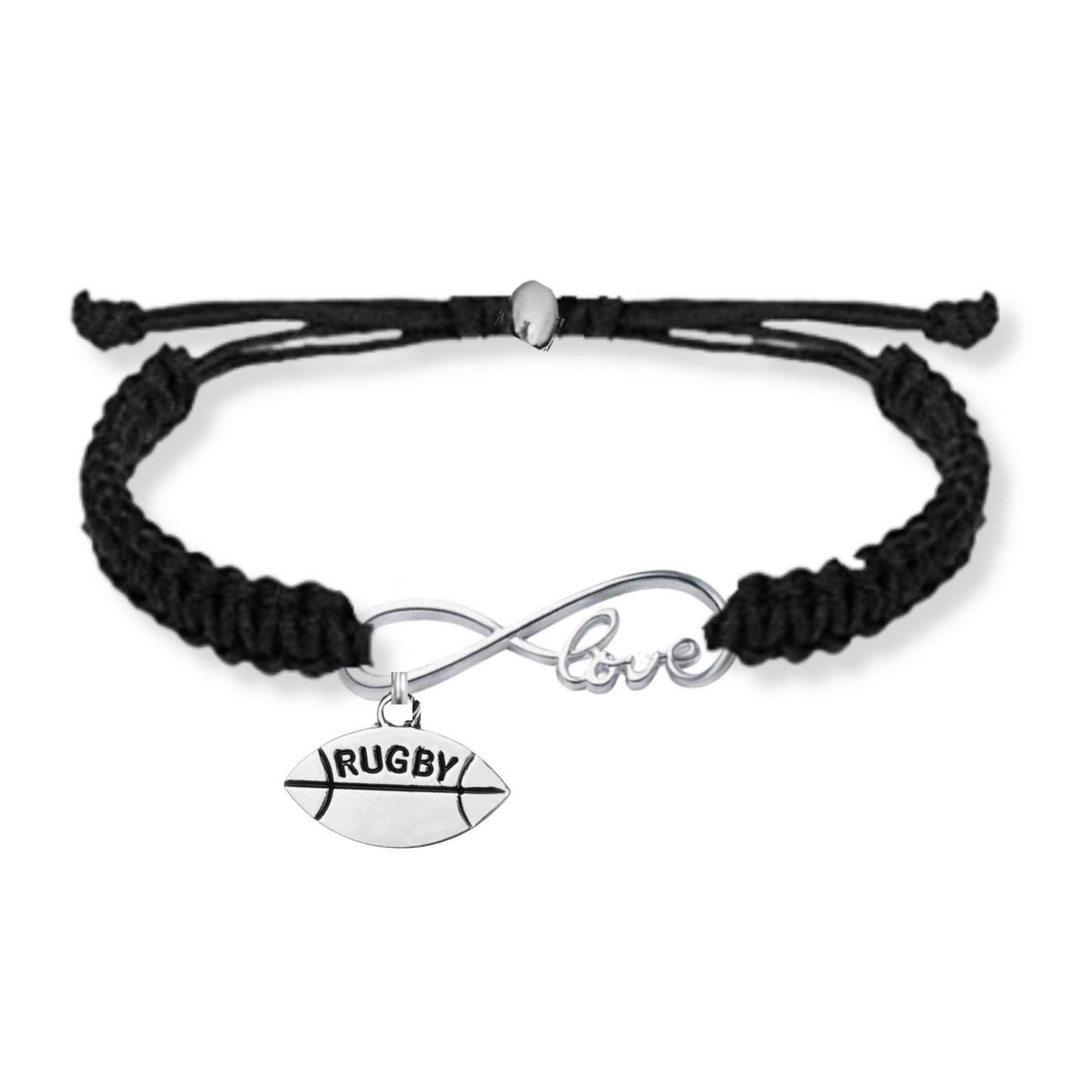 Football Love Infinity Rope Bracelet - Pick Color & Charm