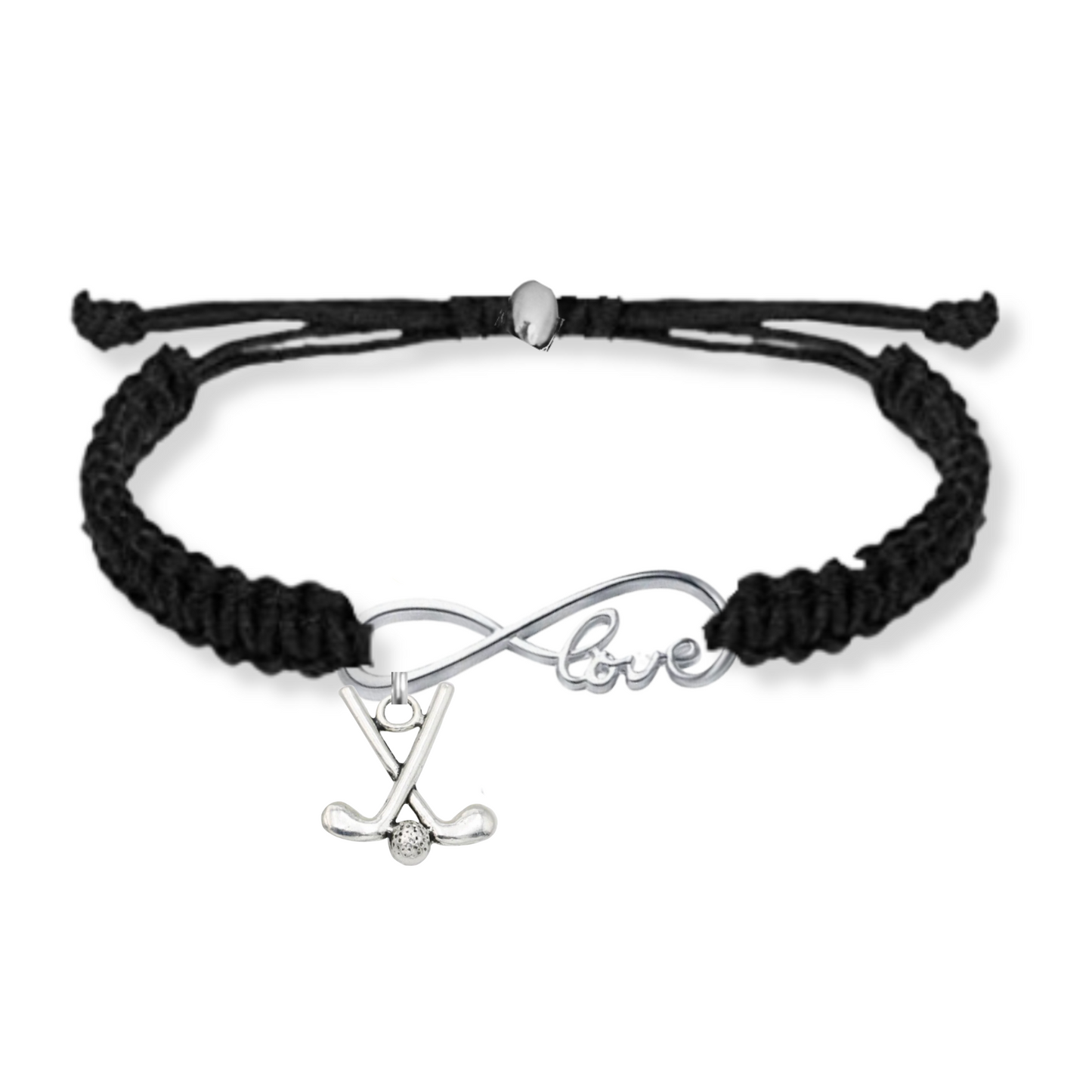 Golf Love Infinity Rope Bracelet - Pick Color & Charm