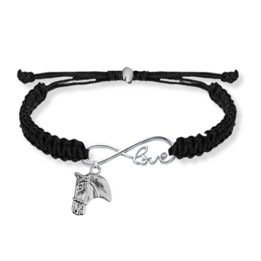 Horse Infinity Rope Bracelet - Pick Charm