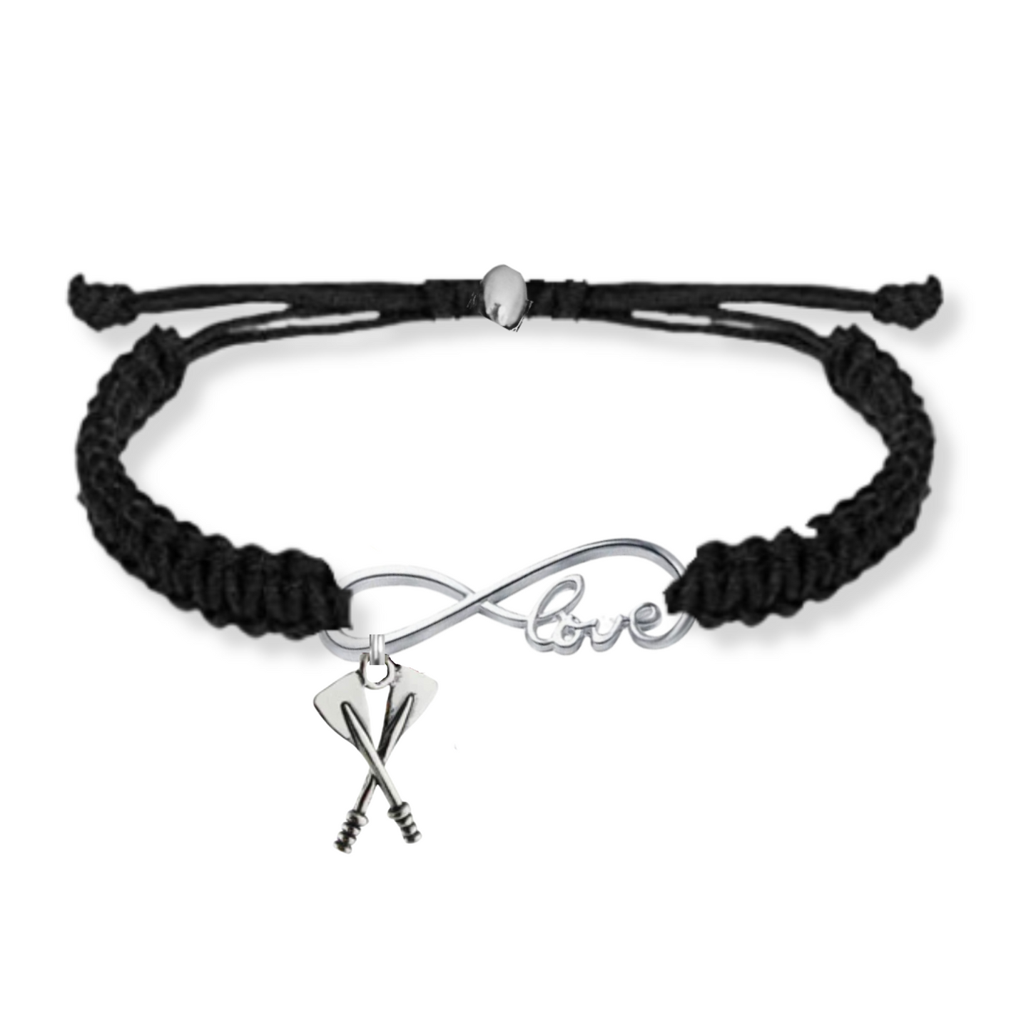 Rowing Oar Love Infinity Rope Bracelet - Pick Color