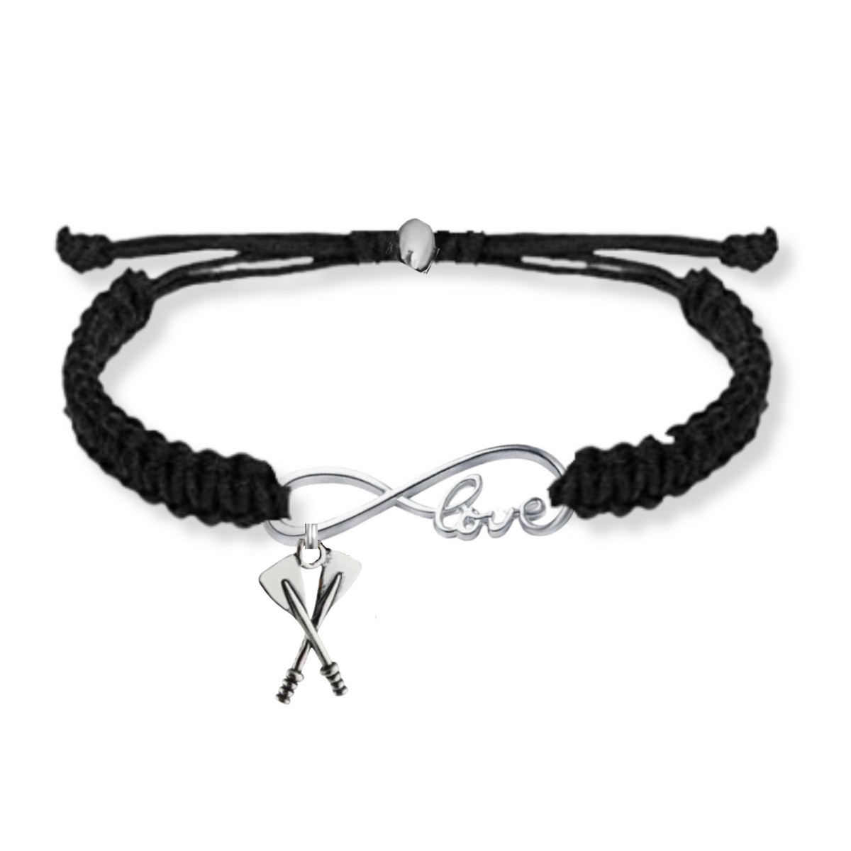Rowing Oar Love Infinity Rope Bracelet - Pick Color