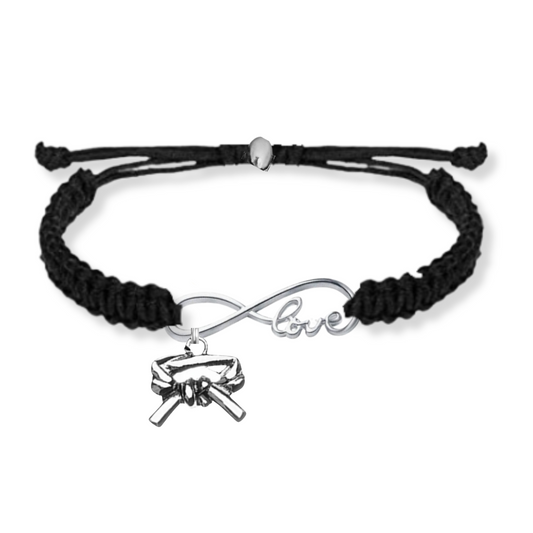 Karate Love Infinity Rope Bracelet - Pick Color