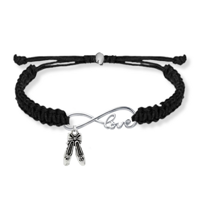 Dance Infinity Adjustable Rope Bracelet - Pick Charm