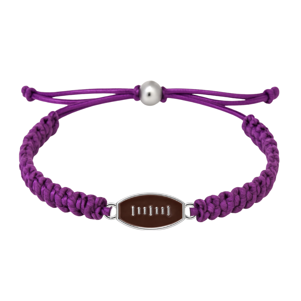 Football Enamel Rope Bracelet - Pick Color