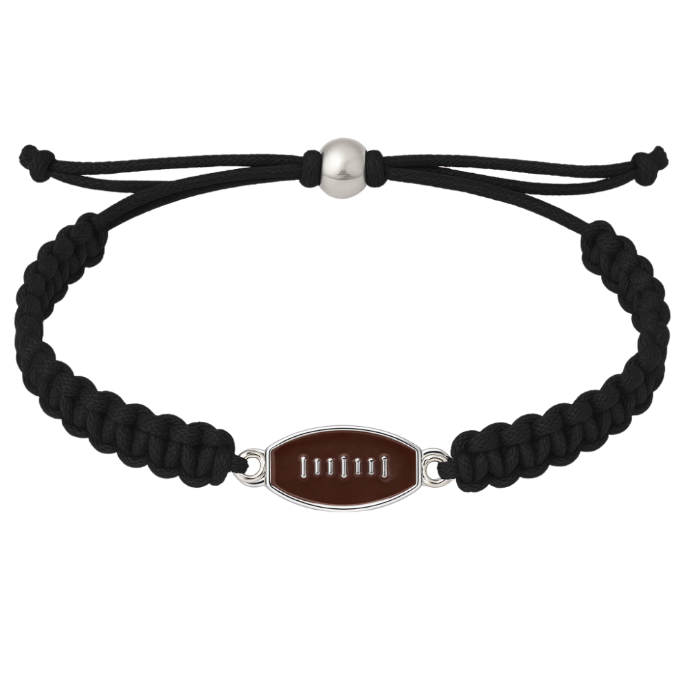 Football Enamel Rope Bracelet - Pick Color