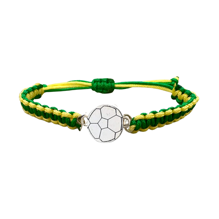 Multi Colored Soccer Hanging Charm Bracelet - Pick Colors & Charms
