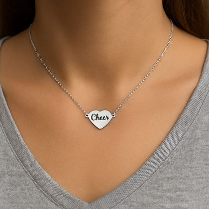 Cheer Connector Heart Necklace