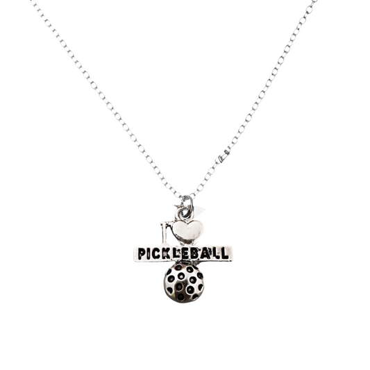Pickleball Love Charm Necklace