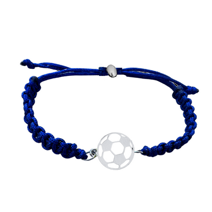 Soccer Stainless Steel Rope Bracelet - Pick Color