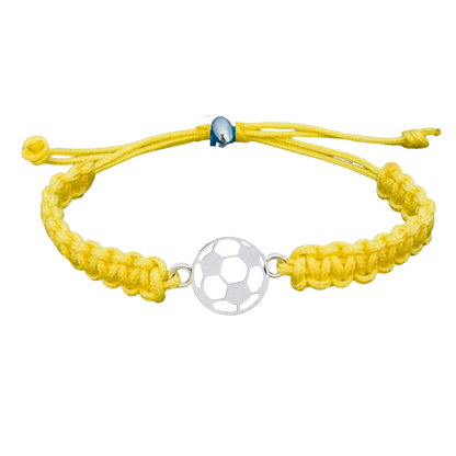 Soccer Stainless Steel Rope Bracelet - Pick Color