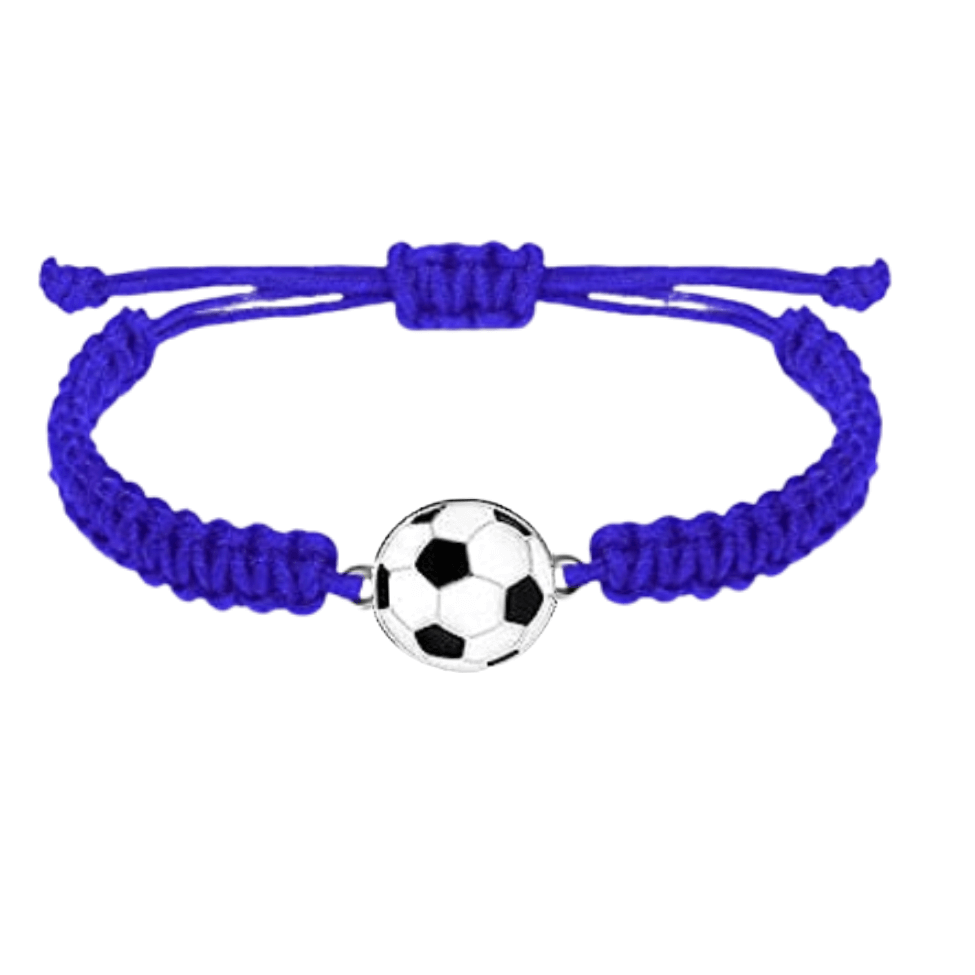 blue soccer bracelet