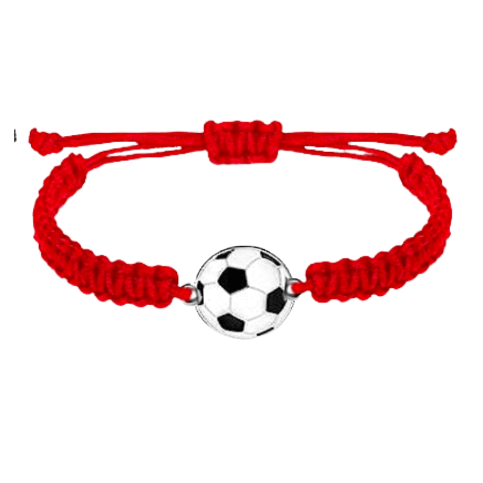 red soccer bracelet