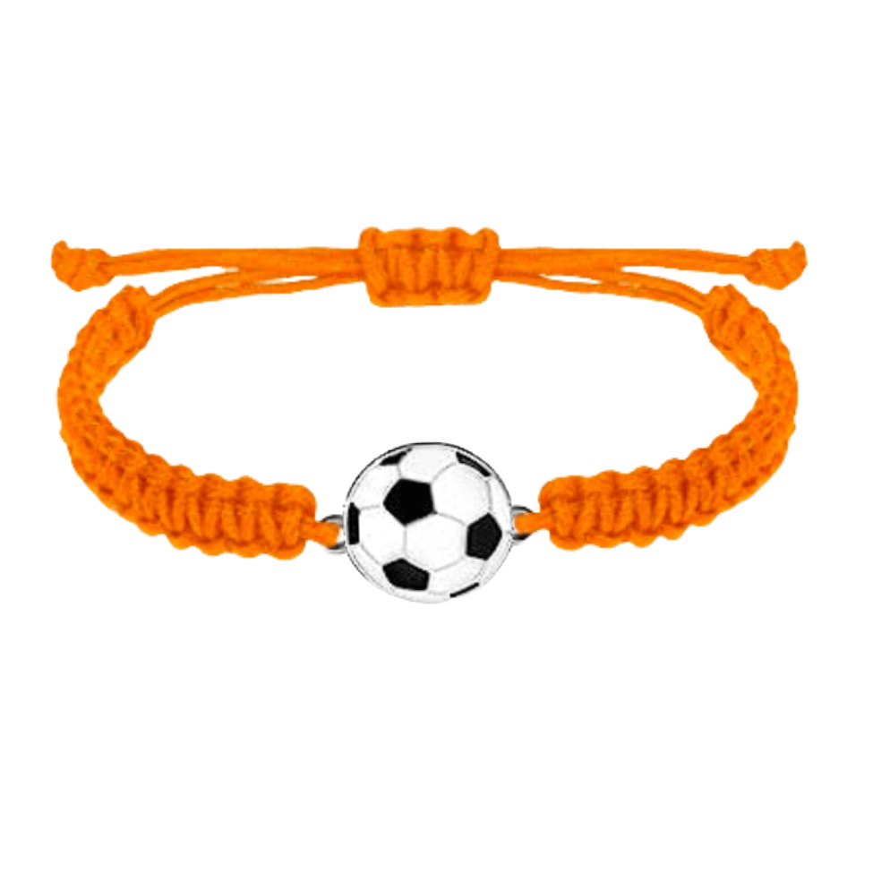 orange soccer bracelet