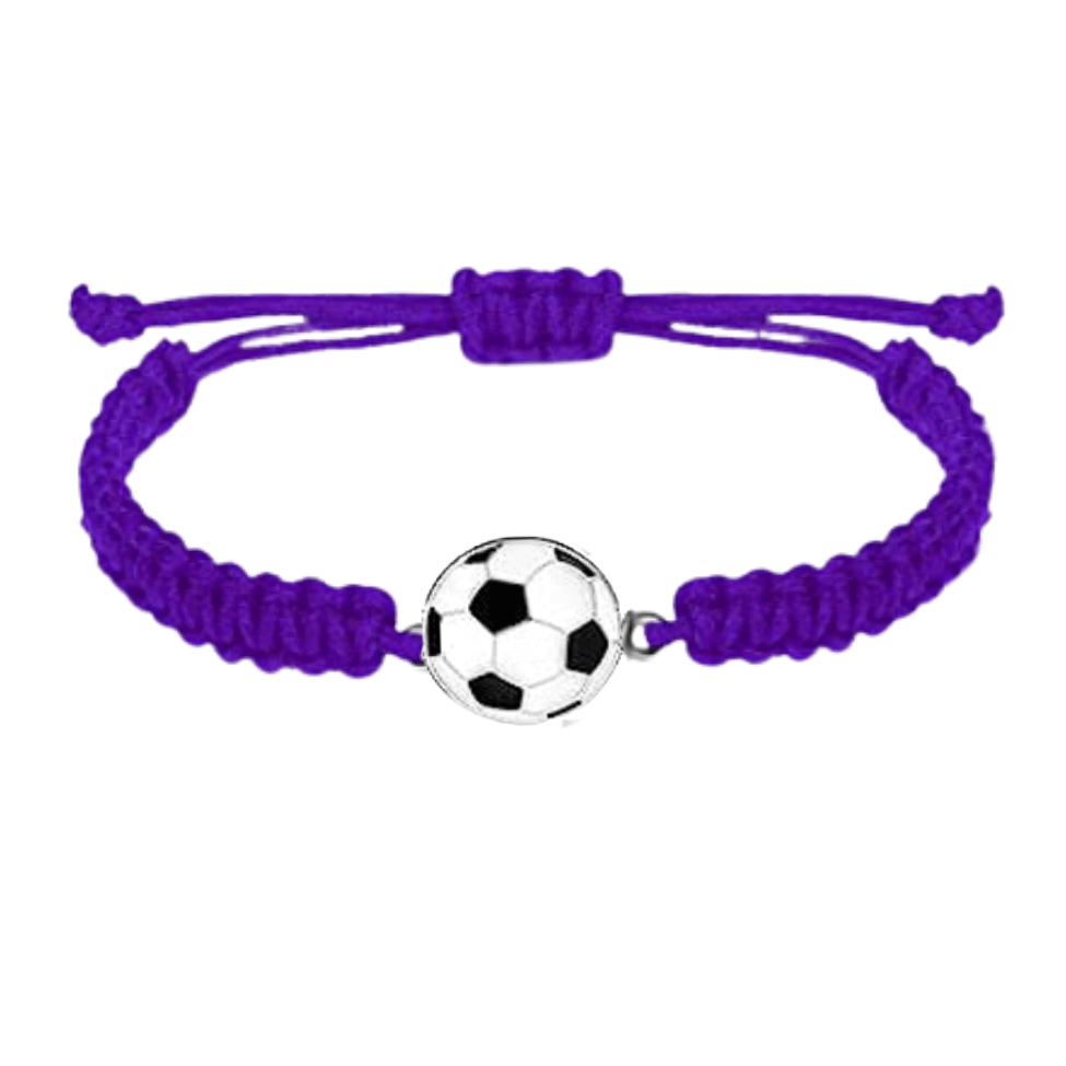 purple soccer bracelet
