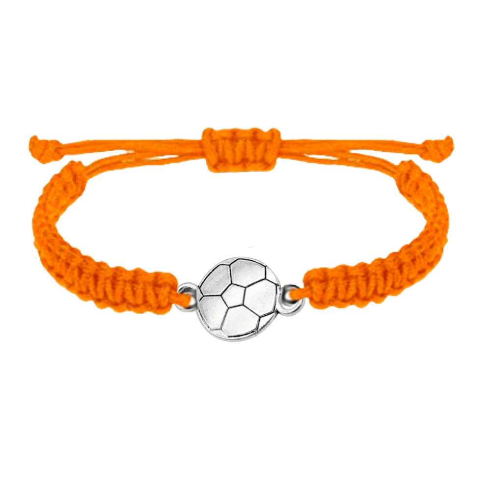 Silver Soccer Rope Bracelet - Pick Color