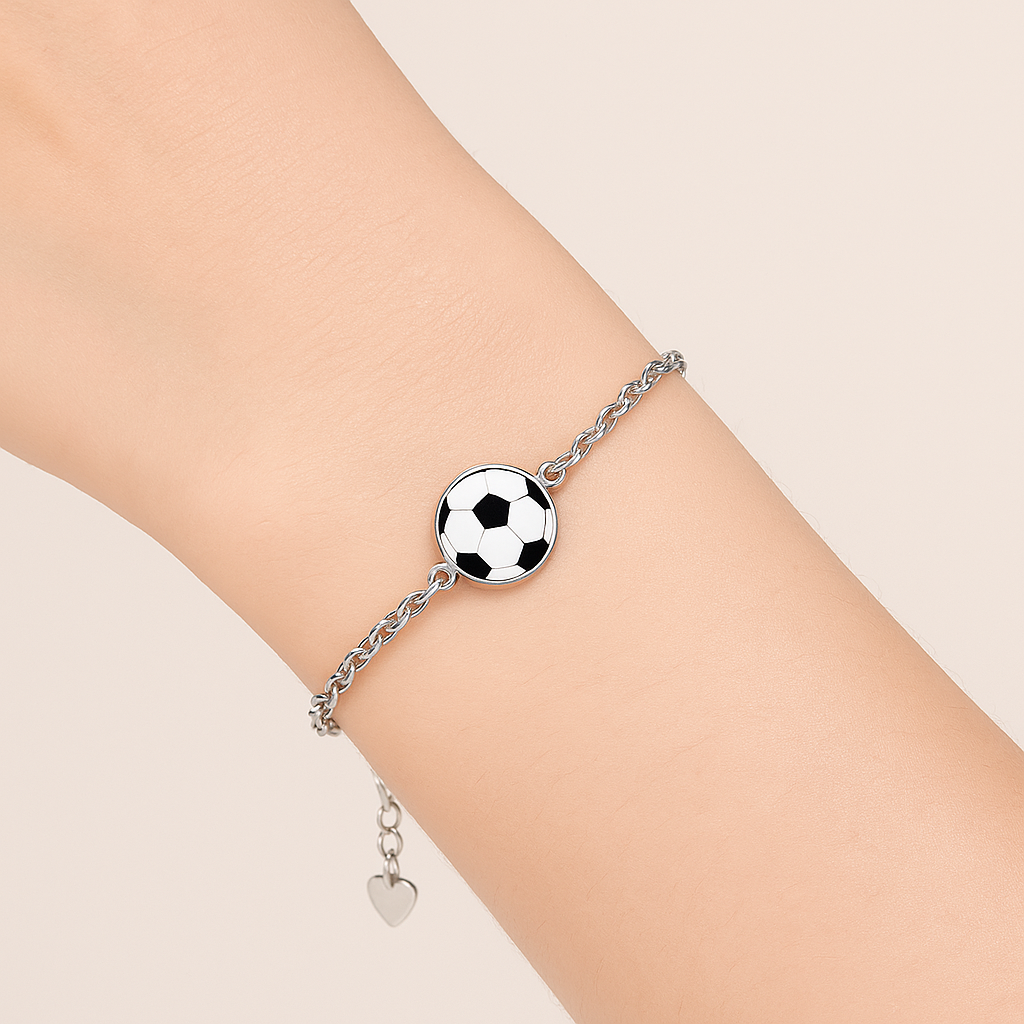 Soccer Charm Chain Bracelet
