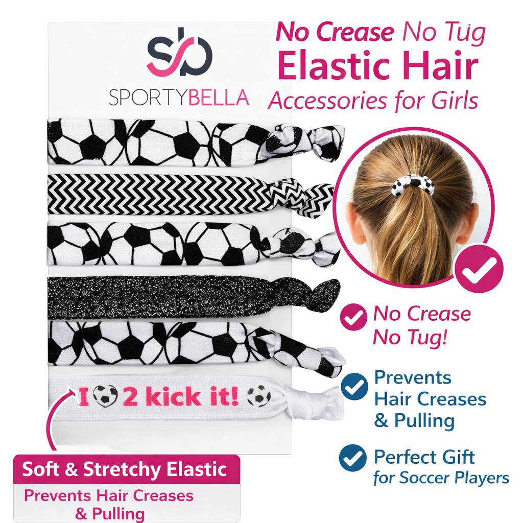 Soccer Hair Ties