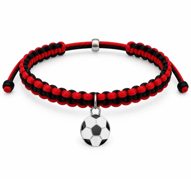 Multi Colored Soccer Hanging Charm Bracelet - Pick Colors & Charms