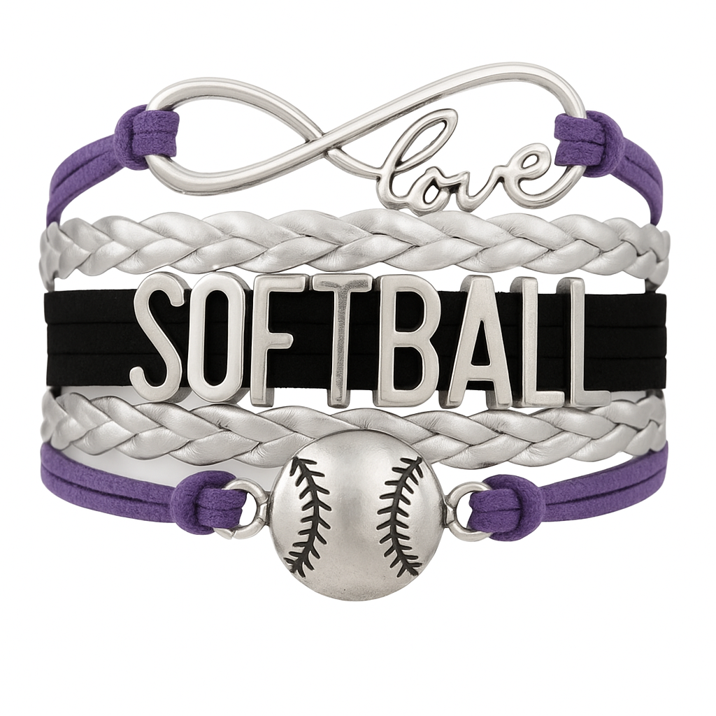 Girls Softball Bracelet - 21 Team Colors