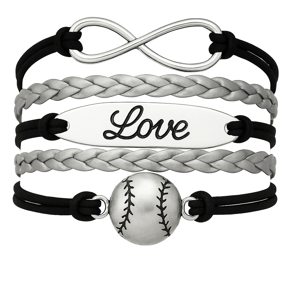 Baseball Infinity Love Bracelet
