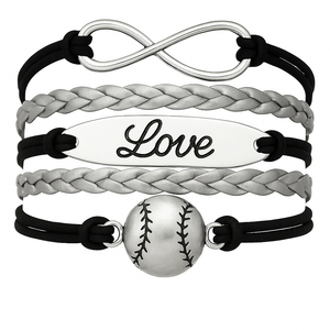 Baseball Infinity Love Bracelet