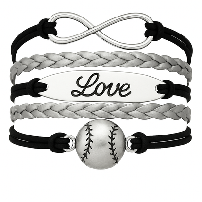 Baseball Infinity Love Bracelet