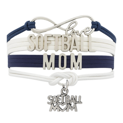 Softball Mom Bracelet - Pick Color