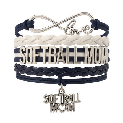 Softball Mom Bracelet - Pick Color