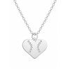 silver softball rhinestone necklace for girls- sportybella
