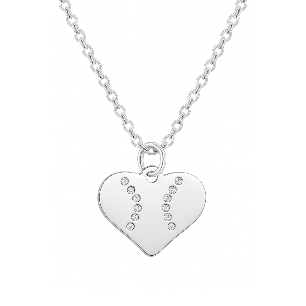 Softball Heart Necklace