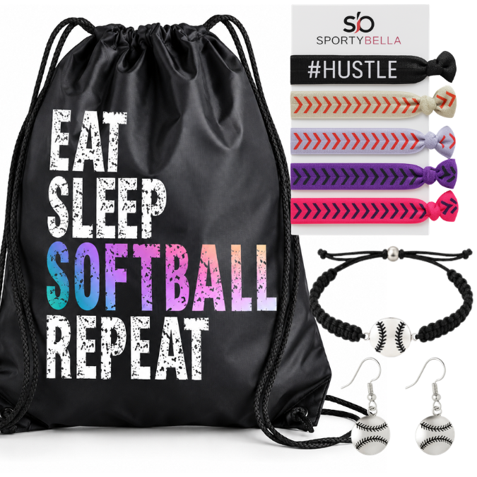 Eat Sleep Softball Repeat Gift Bundle