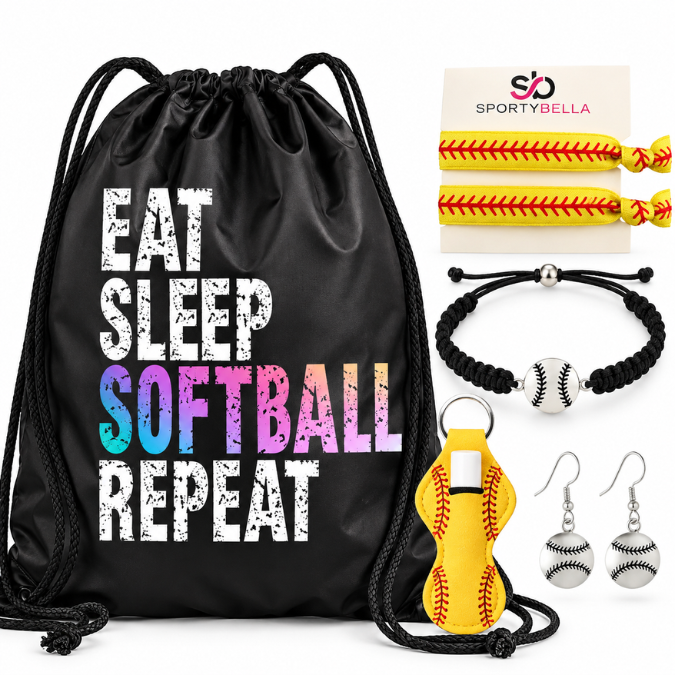 Eat Sleep Softball Repeat Gift Bundle