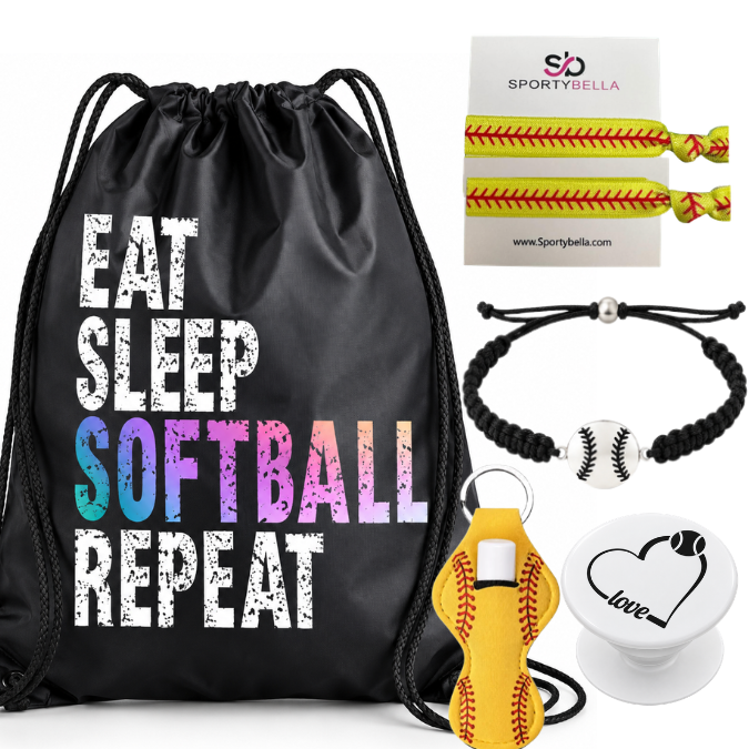 Eat Sleep Softball Repeat Gift Bundle