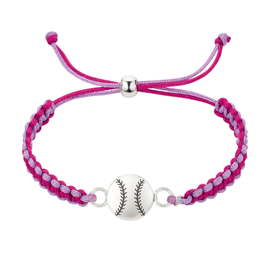 Softball Multi Colored Rope Bracelet