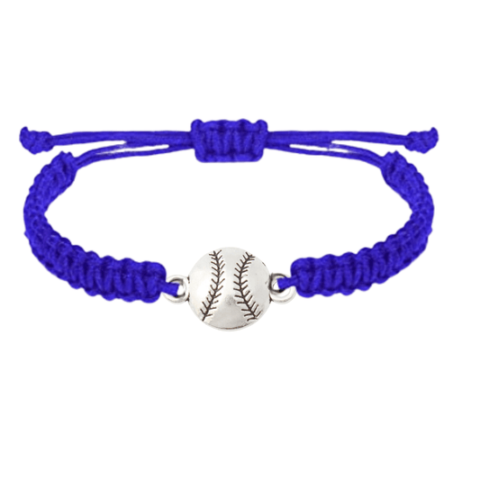 blue softball bracelet