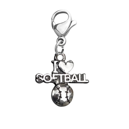 Softball Clip On Zipper Pull