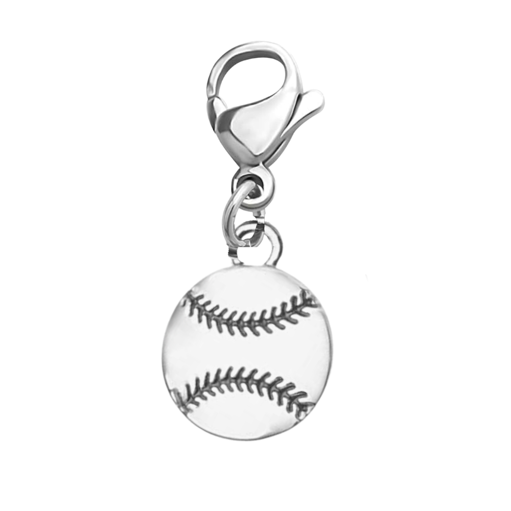 Softball Clip On Zipper Pull