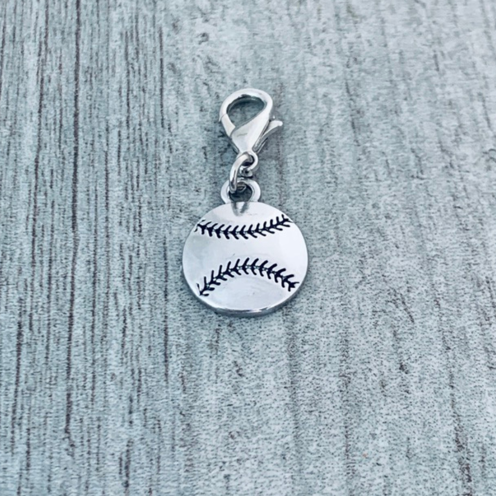 Softball Clip On Zipper Pull