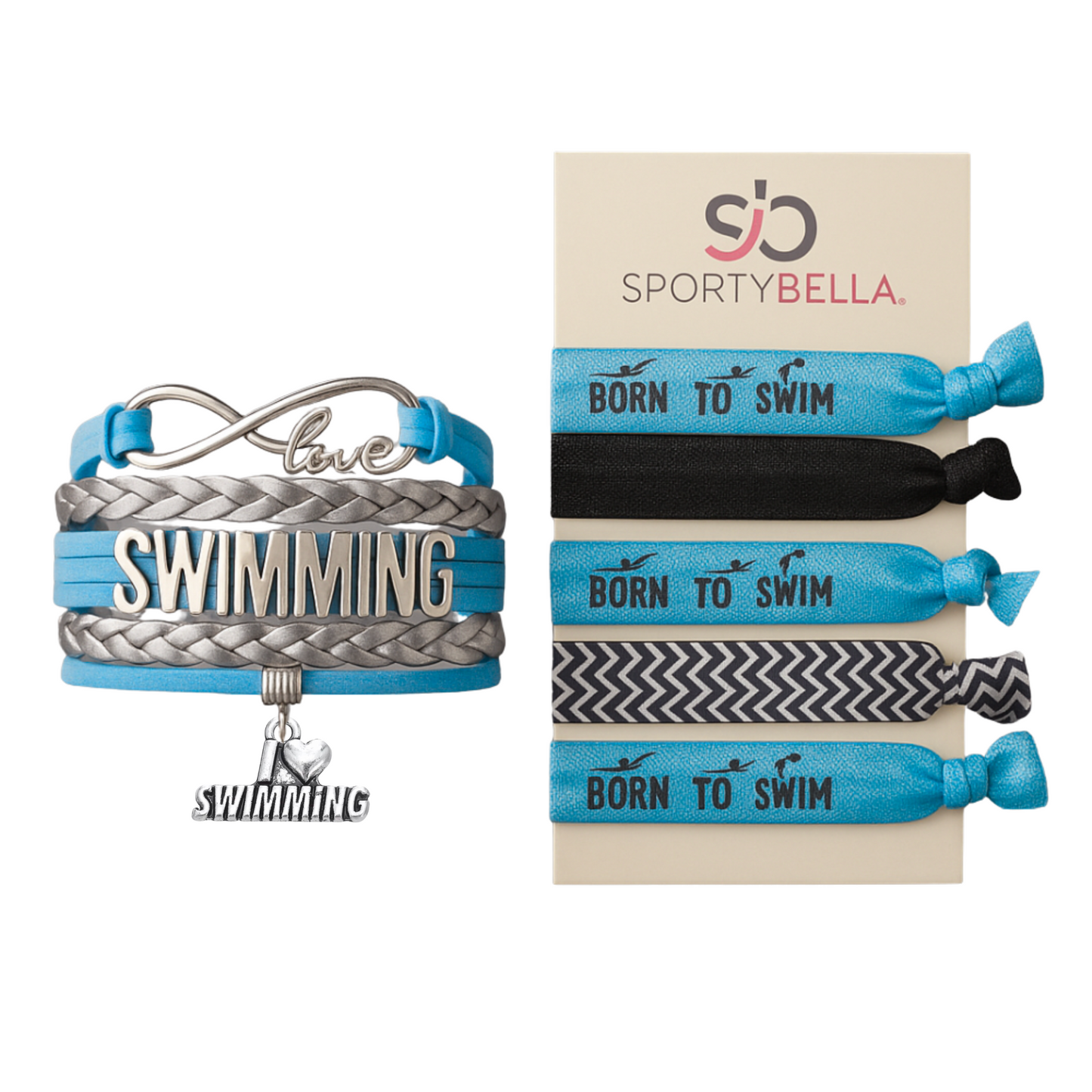 Swim Bracelet & Hair Ties Set