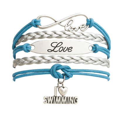 Girls Swim Love Bracelet