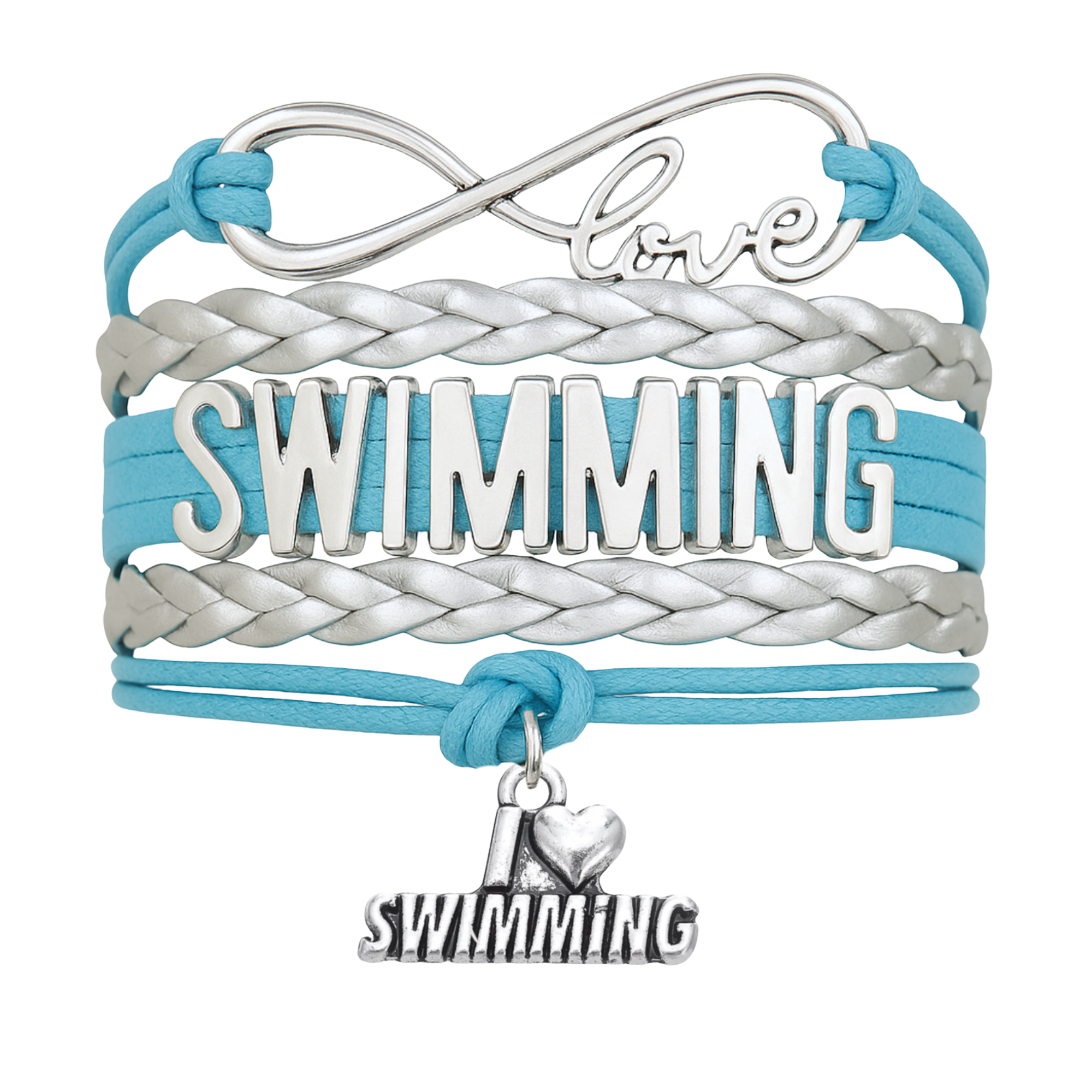Girls Swim Charm Bracelet