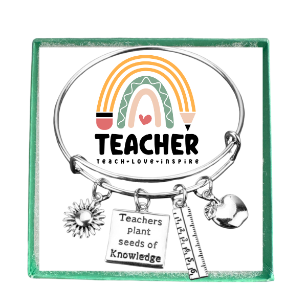 Teacher Bangle Bracelet