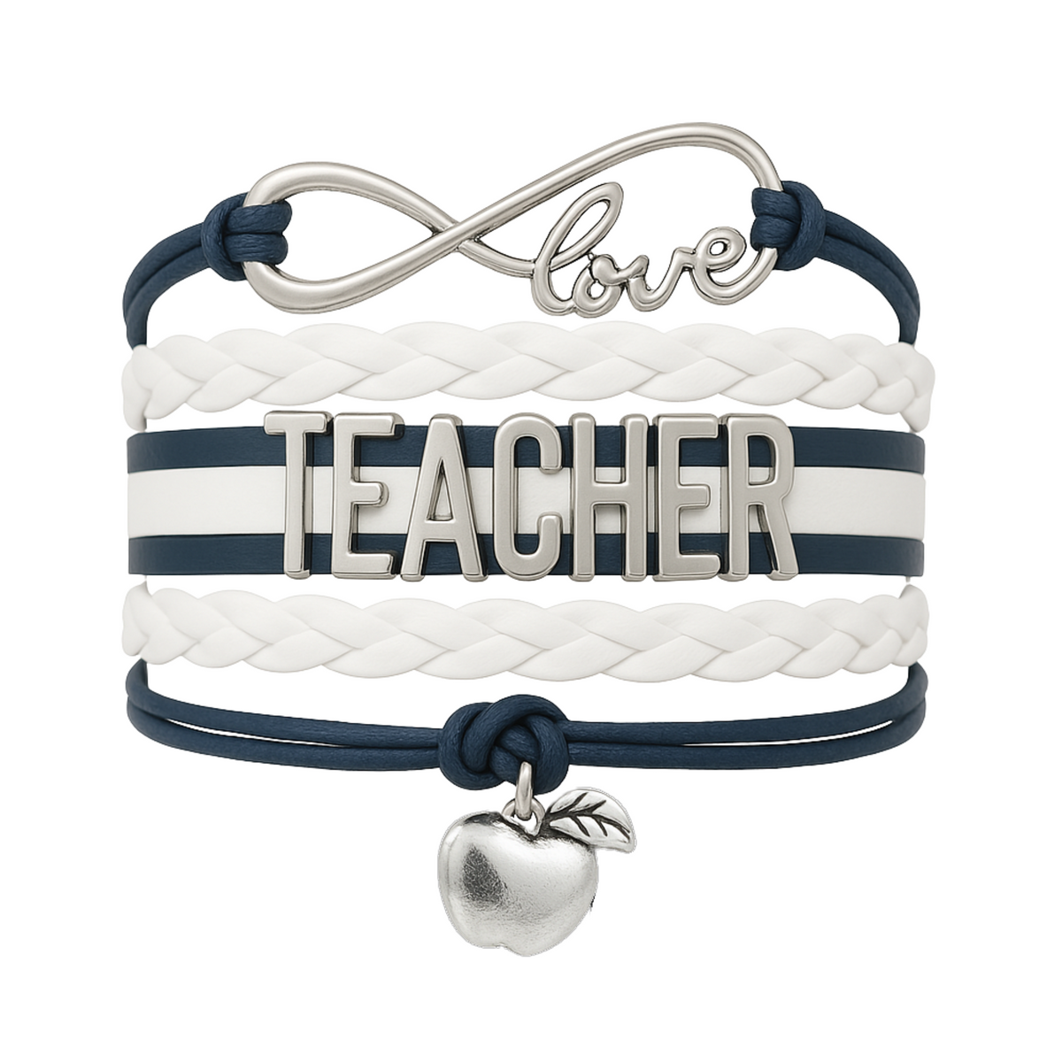 Teacher Infinity Bracelet - Pick Colors
