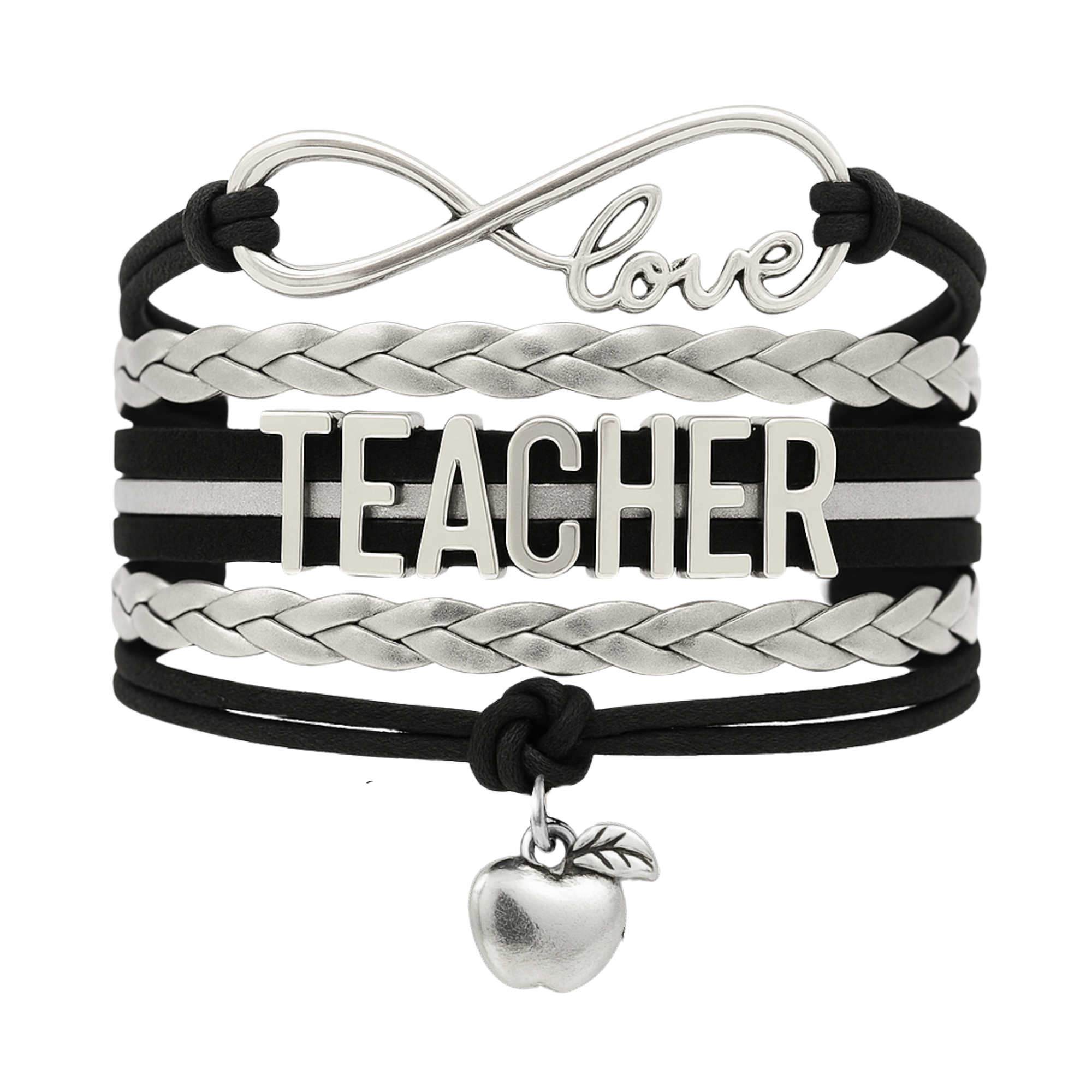 Teacher Infinity Bracelet - Pick Colors