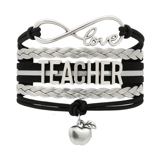 Teacher Infinity Bracelet - Pick Colors